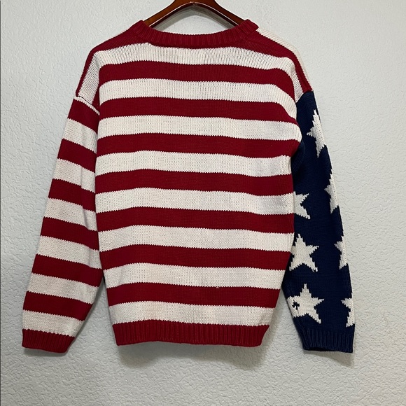 Vintage Storybook Knits Patriotic Cardigan Sweater - Picture 8 of 14